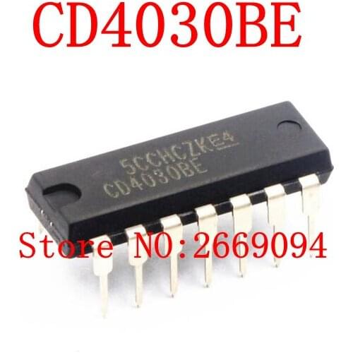 50PCS /100PCS Free shipping CD4030BE CD4030 HEF4030BP DIP HCF4030BE HCF4030 4030 DIP14 new and original IC