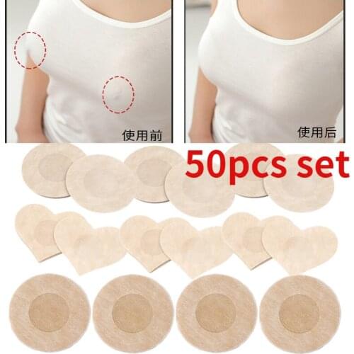 50pcs Disposable Nipple Covers Breast Petals Flower Sticker Bra Pad Pasties Lingerie for Women Nipple Cover Bra Adhesive Pad