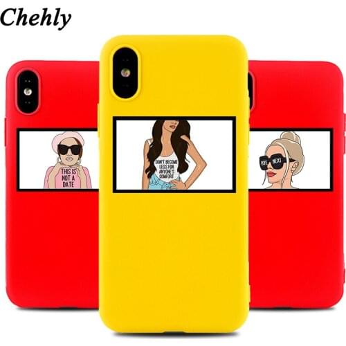 Chehly Cell Phone Case for IPhone 6s 7 8 11 Plus Pro X XS MAX XR SE Fashion Cases Soft Silicone Fitted TPU Back Accessorie Cover