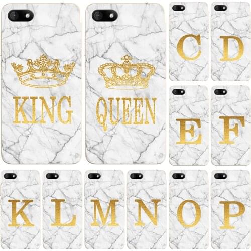 Phone Case For Wiko Sunny 5 4 3 2 Plus Mini Harry 2 White Marble Golden English Letter Fashion Name Back Cover Fundas Shell