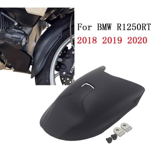 Black Motorcycle Front Fender Mudguard Wheel Hugger Rear Extension For BMW R1250RT R 1250 RT r1250rt 2018-UP
