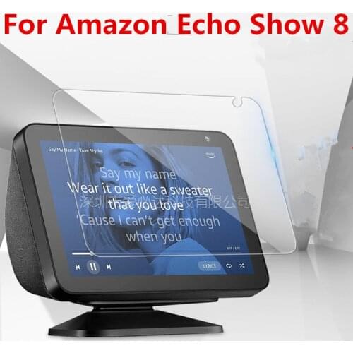 For Amazon Echo Show 8 Scratch Resistance Screen Protector Tempered Glass HD Protective Glass Film