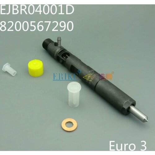 ERIKC EJBR04001D (28232248) 2823224 Injector Assy R04001D Diesel Common Rail Injector 8200567290 for RENAULT 166009384R Euro 3
