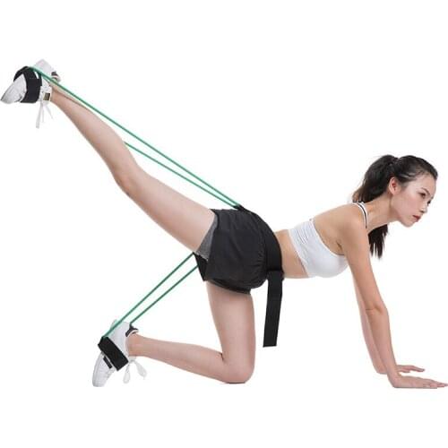 10/20/30/35/40LB Leg Resistance Bands Butt Leg Muscle Fitness Training Adjust Waist Belt Elastic Bands Pedal Exerciser Equipment