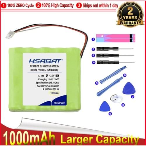 HSABAT 0 Cycle 1000mAh A 1007 000 001 00 Battery for Dentsply X-SMART, X-Smart Endodontic Motor Propex X-SMART Accumulator