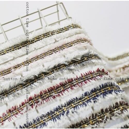 6yards/lot Tweed Webbing 2cm wide Double Side Fring ribbon 6color Sewing Accessory for bag garment free shipping