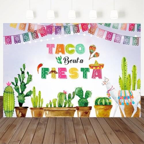 Mexico Fiesta Background Taco Bolt A Fiesta Party Photography Background Dress-Up Party Supplies Banner Fiesta Event Decoration