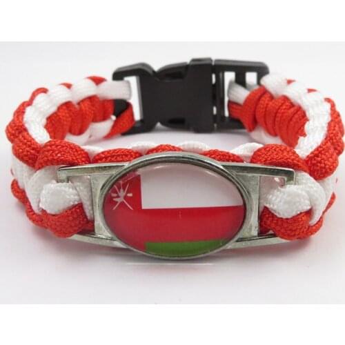 Fashion love oman National flag Bracelets Charm handmade oman bracelets & bangles for Women and men oman flag