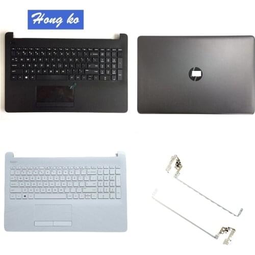 New Laptop LCD Back Cover/LCD Hinges/Palmrest/ For HP 15-BR 15-BW 15-BS 250 255 G6 With Touchpad 925008-071