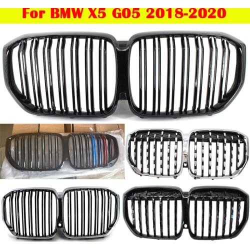 Car styling Middle grille For BMW X5 G05 front bumper grill Auto Center Grille vertical bar 2018-2020 ABS plastic facelift