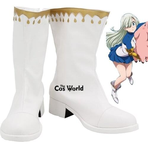 The Seven Deadly Sins Elizabeth Liones Anime Customize Cosplay Flat Shoes Boots