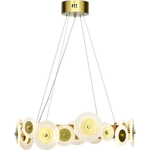 Nodic design modern LED chandelier lighting for living room gold stainless steel lamp dinning room lights fixtures