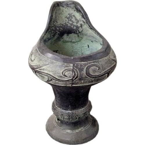 Chinas Old Bronze Ware Old Top-Flow Pot
