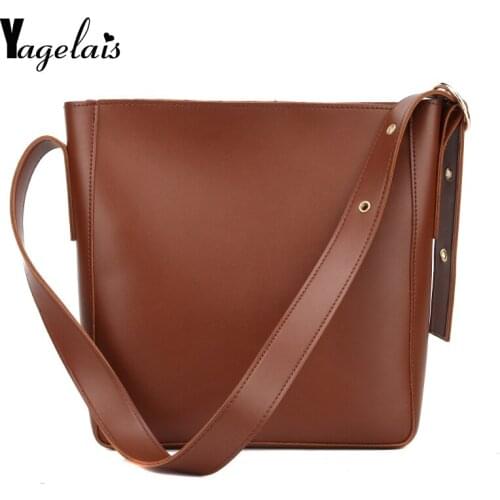 Hot Sale Fashion PU Leather Womens Bucket Bag Large Capacity Compound Bag Hot Sale Women Casual Shoulder Retro Crossbody Bag