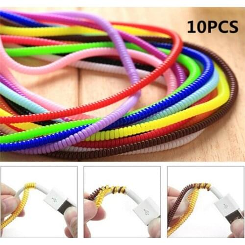 10PCS Data Cable Winder Charging Cable Saver Cord Protector Wrap Cables Organizer