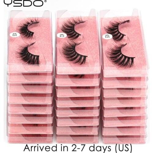 YSDO Wholesale Eyelashes 5/20/30/40/50/100 PCS 3D Mink Lashes Mink Eyelashes Natural Long Lashes Fluffy False Eyelashes In Bulk