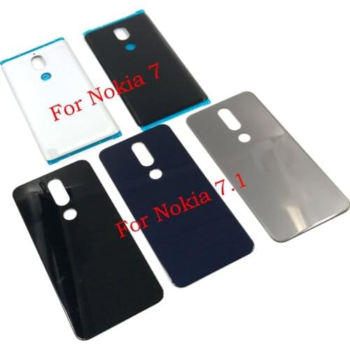 Back Glass Rear Cover For Nokia 9 / For Nokia 7 / For Nokia 7.1 / For Nokia 8.1 X7 Battery Door Housing Battery back cover