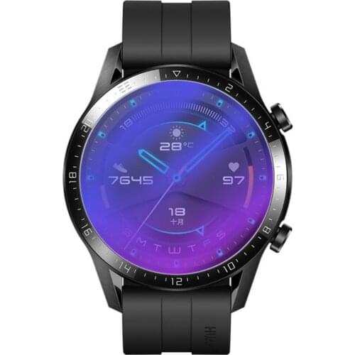 Watch Protective Film Anti-fingerprint Anti Purple Light Tempered Glass Clear Protection Cover for Huawei Watch GT1