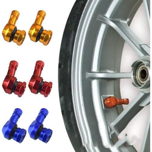 2Pcs Motorcycle Wheel Tyre Tire Air Pressure Valve Stem Nozzle Cap Dust Cover