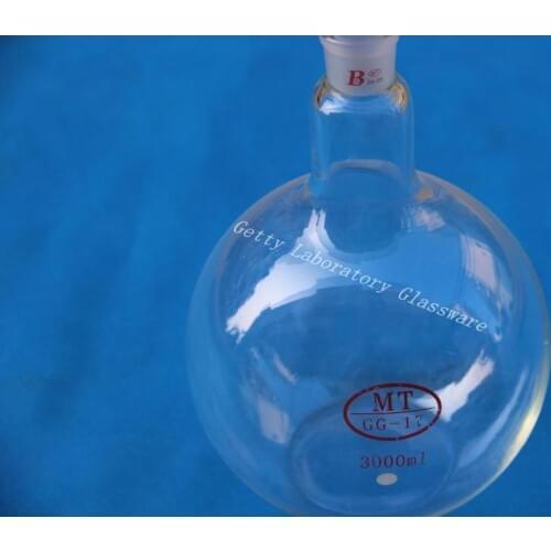 3L Flat bottom flask, single neck, 3000ml, heavy wall, 24/29 joint