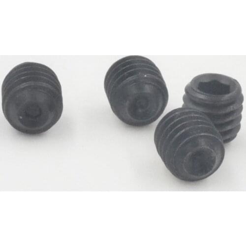 50pcs M2.5 x 3mm Carbon Steel Screws Nut Black Hex Fastener Socket Cap Head Grub Screws Headless Nuts Assortment Kit Wholesale