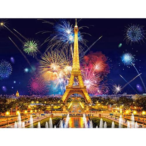 5D DIY Diamond Embroidery tower Landscape Handmade Diamond Painting Needlework Full Mosaic Cross Stitch Home Decor Gifts