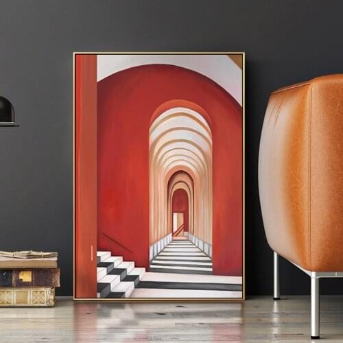 Nordic Abstract Endless Road Canvas Painting Poster And Print Wall Art Picture For Living Room Studio Aisle Home Decor