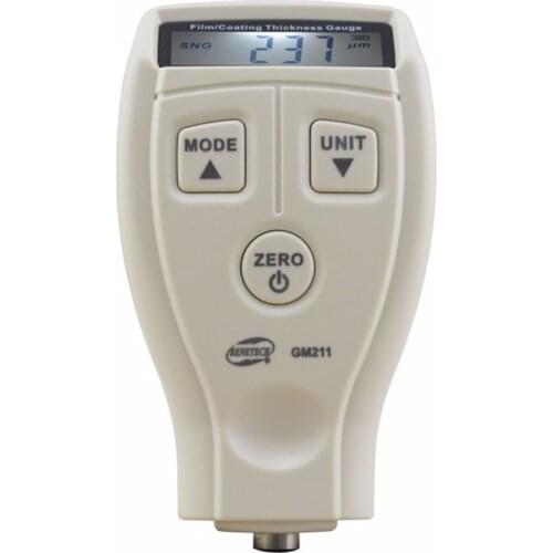 BENETECH GM210 Digital 0-1800um Mini Paint film iron base thickness gauge Galvanized thickness measurement