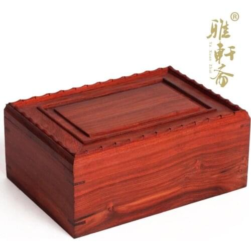 W Zhai gongtan TZ wooden jewelry box set three box box jade collection box mahogany crafts