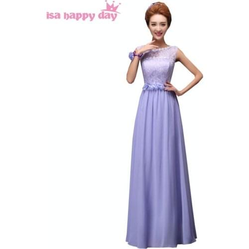Bridemaids long occasion new arrival formal women elegant brief dress light purple bridesmaid dresses for weddings H1879