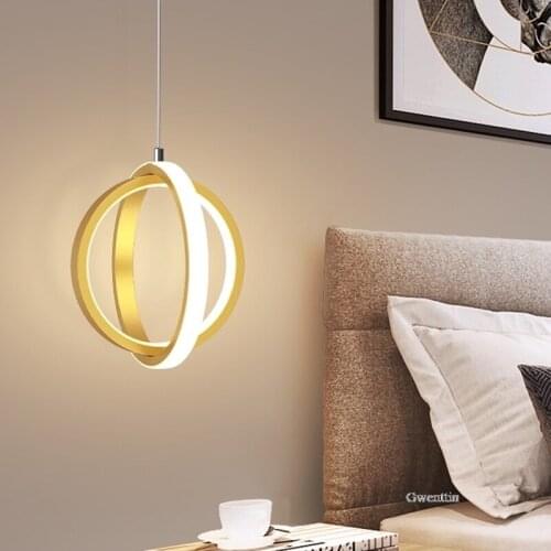 Creative Round Modern Pendant Light Nordic Bedroom Bedside Hanging Lamp Living Room Home Decor Indoor Light Fixtures for Celling