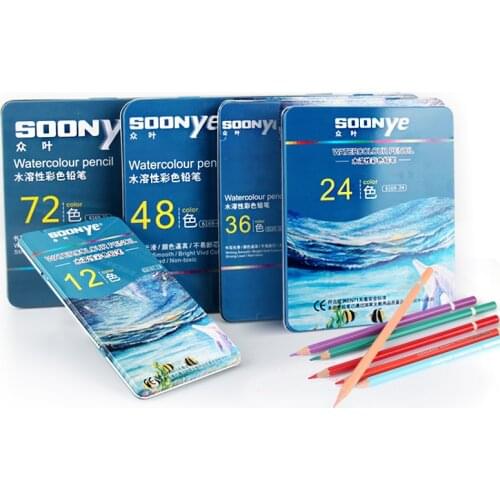 24/36/48 Colors Professional Oil Color Pencils Set Artist Painting Sketching Wood Color Pencil School Art Supplies wholesale