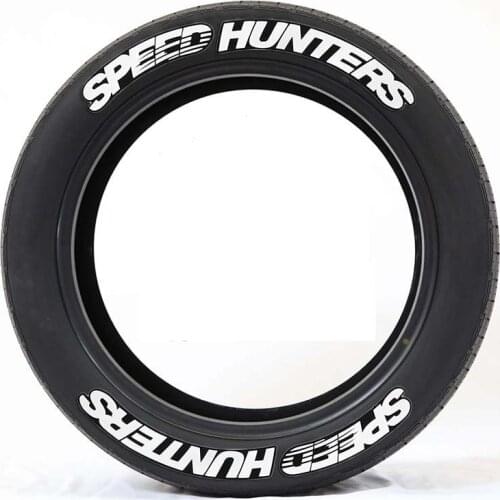 8 Sets Stereo Car Tire Letter Stickers Black SPEED Letters 3D Car Motorcycle Wheel Personality Modified Tire Decoration