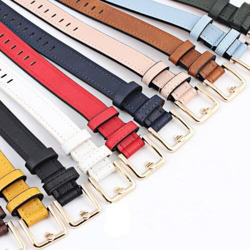 2021New style ladies fashion Korean casual all-match needle-free hollow solid color belt
