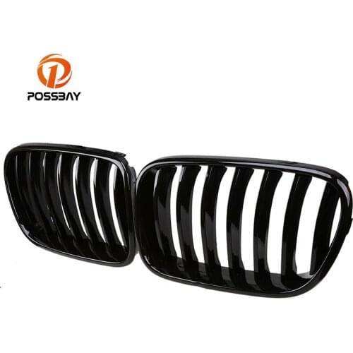 POSSBAY Front Racing Grilles for BMW X3 F25 18d/20dX/20iX/28iX/30dX/35dX/35iX 2010-04.2014 Pre-facelift Car Center Grill