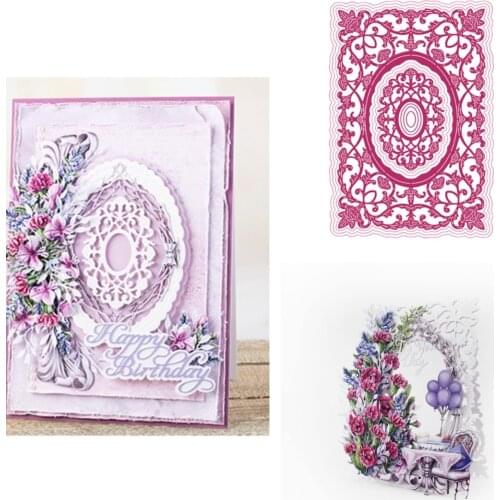 Anniversary Frame Metal Cutting Die Scrapbook Embossed Paper Card Album Craft Template Cut Die Stencils New for 2021 Arrive