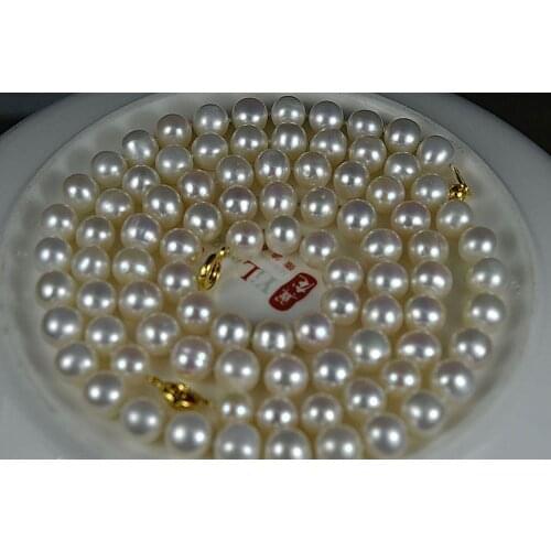 AAA Fresh water Pearl , Round , Perfect lustre, 9-10mm, 44cm. Pearl001, Christmas gift