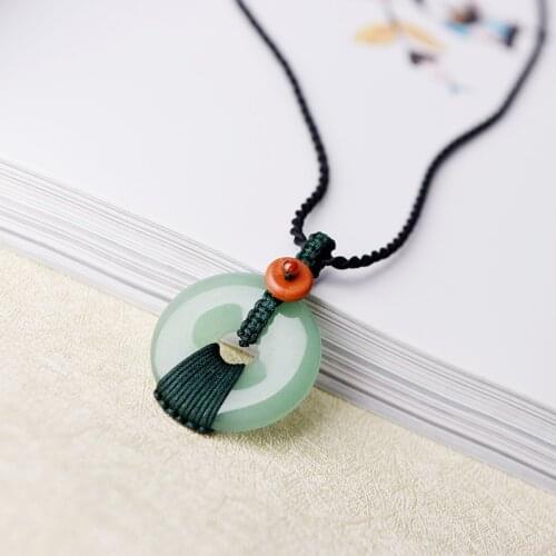 Fashion vintage necklace women green Aventurine jewelry,New ethnic necklace nature red stones sweater necklace