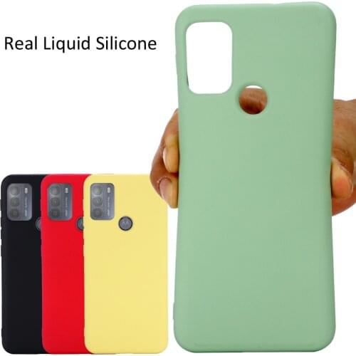 Liquid Silicone Case For Motorola Moto G50 Soft Gel Rubber Protector Matte Cover