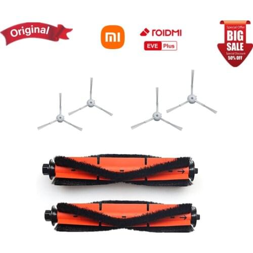 100%Original ROIDMI EVE Plus Sweeper Vacuum Robot Parts Rolling Brush + Side Brush Preferential Package Accessories