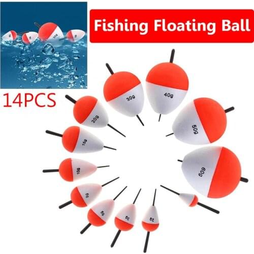 14Pcs Vertical Sea Fishing Floats Buoy Bobbers Stick Fish Tackle Tools Accessory