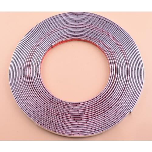 15m Chrome Silver DIY Body Moulding Trim Strip Fit For Grille Window Door Bumper Fit for Universal Car