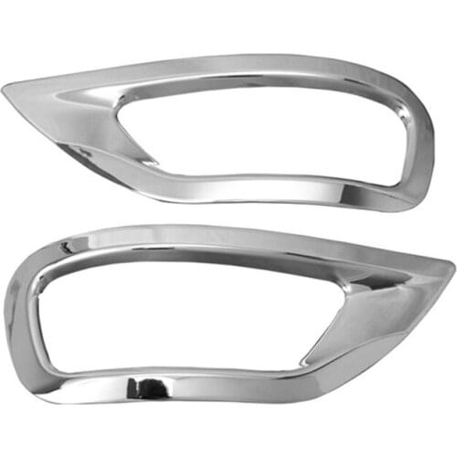 2 Pcs Car Rear Fog Lamp Cover, Fog Lamp Frame for Jeep Grand Cherokee 2011-2019