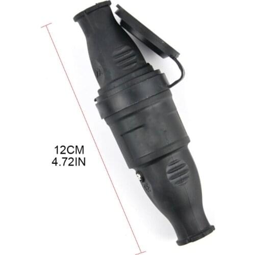 2P+E Drop-proof Rain-proof European Socket Industrial Plug 16A 220V-250V Male and Female Socket Plug & Connector Set Wholesale