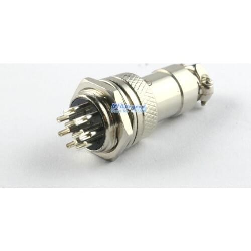 5 x Aviation Plug 16mm 9 Pins GX16-9 Male Female Panel Metal Wire Connector