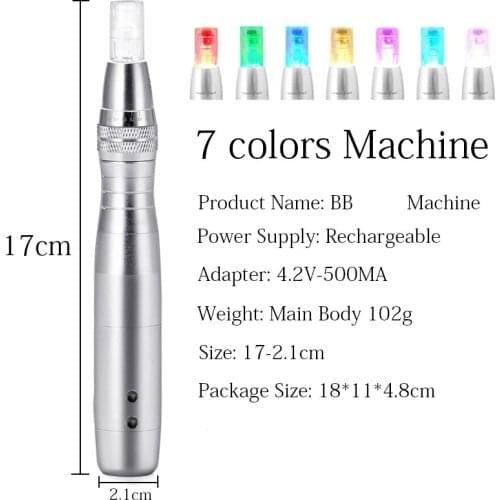 BB Cream Glow Ampoule Serum Machine Nano Microcrystalline Mesotheraphy LED Light Skin Nursing Machine Anti-aging and Brightening
