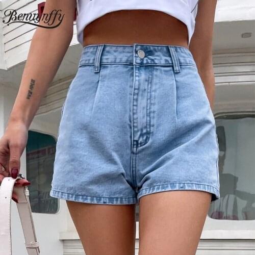 Benuynffy Women's High Waist Shorts