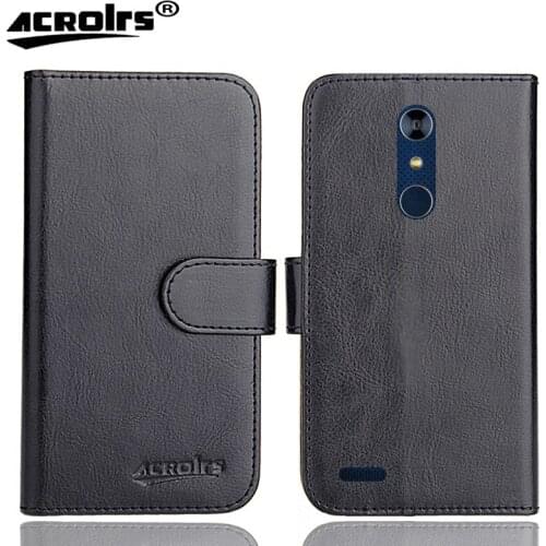 ZTE Blade X Max Case 6" 6 Colors Flip Soft Leather Crazy Horse Phone Cover Stand Function Cases Credit Card Wallet