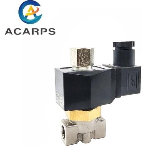 1/4" Stainless Steel Normally Open Solenoid Valve 2 Way Corrosion Resistant Switch Valve Water Valve 220V 24V 12V