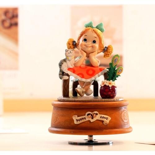 When I miss you decoration gifts rotating music box creative birthday gift girlfriend gifts